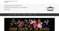Desktop Screenshot of operatheatreoftherockies.org